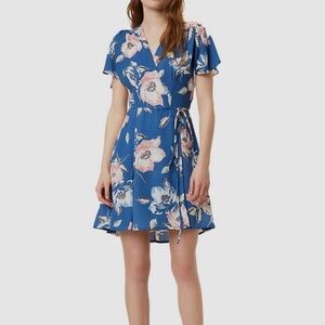French Connection Blue Floral Mini Dress